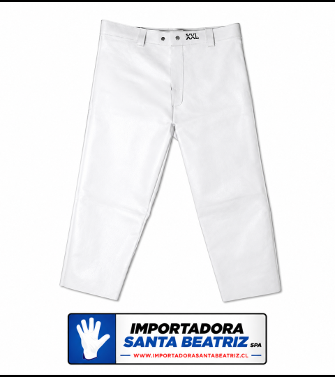 Pantalón de Cuero Soldador Nacional con Velcro e Hilo Kevlar