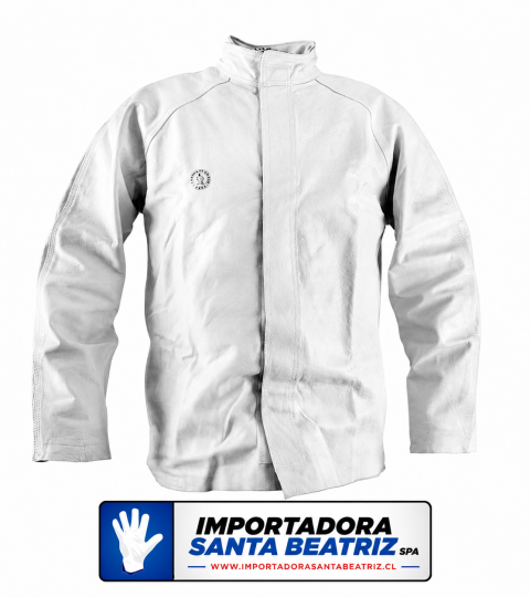 Chaqueta de Cuero Soldador Importada Con Velcro e Hilo Kevlar