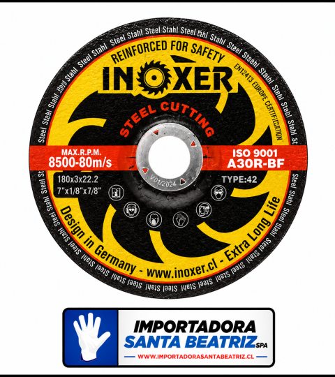 Disco De Corte INOXER® de 7 x 3 mm Metal